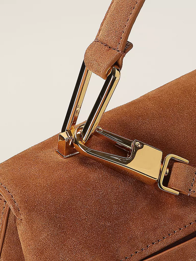 COCCINELLE Ledertasche - Henkeltasche LIYA  SUEDE camel
