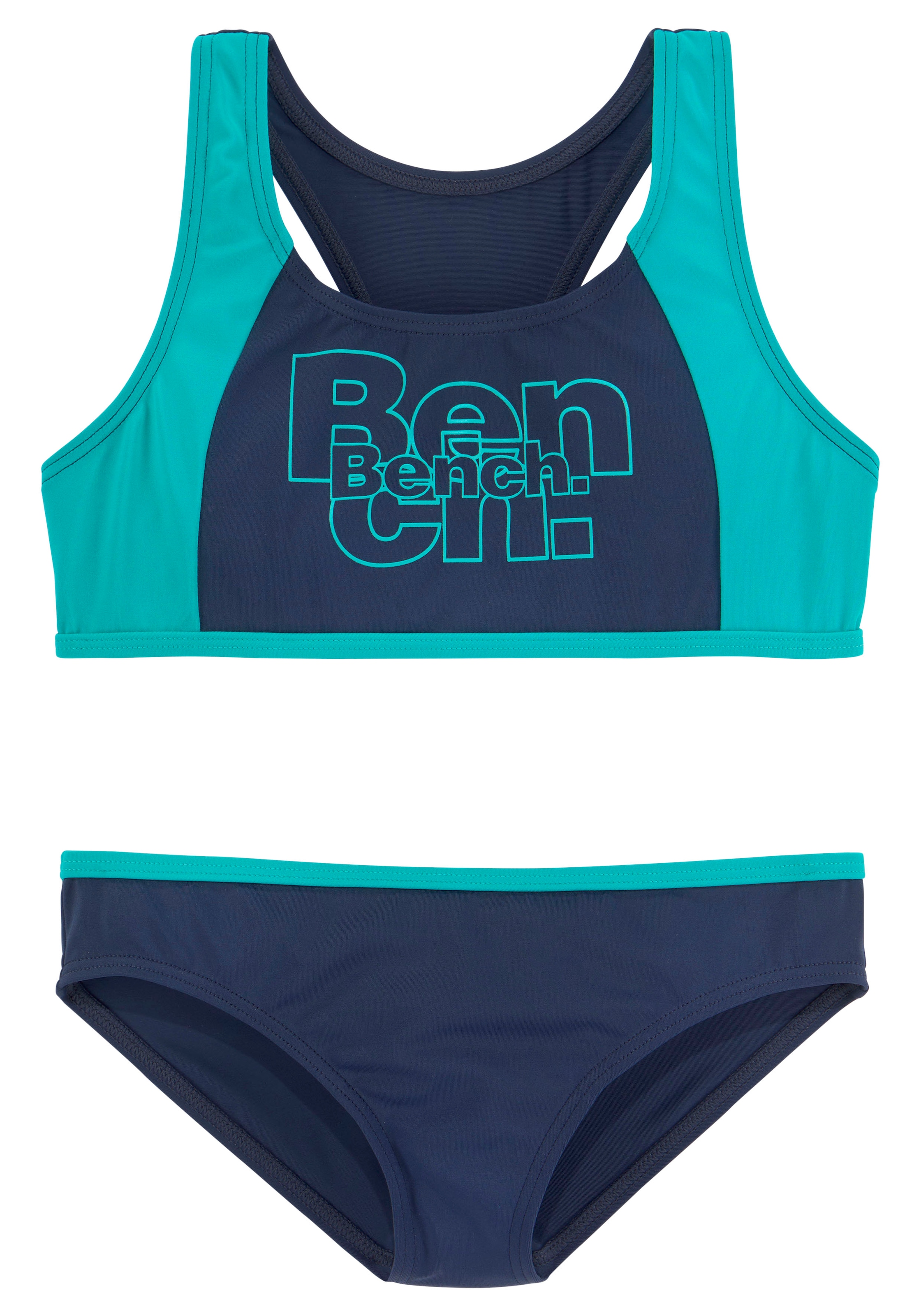 Bench. Bustier-Bikini , mit kontrastfarbigen Einsätzen