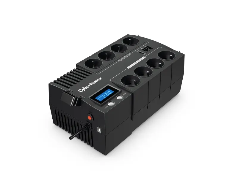 CyberPower BRICs LCD Series BR700ELCD - UPS - AC 220/230/240 V - 420 Watt - 700 VA - USB - output-stikforbindelser: 8 - Frankrig