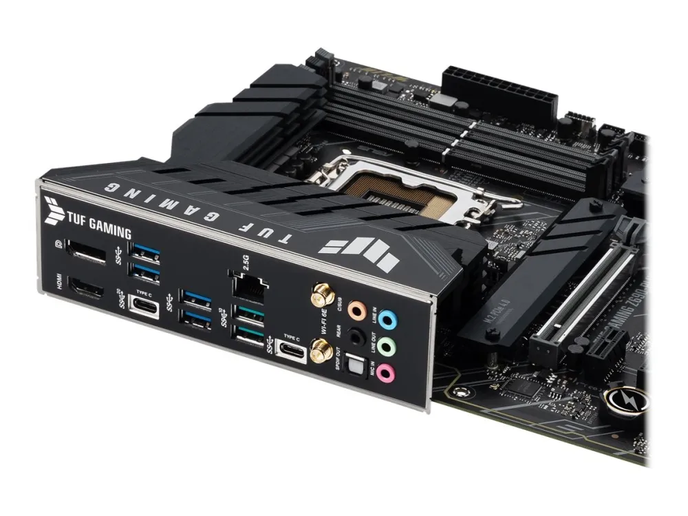 [OUTLET] - ASUS TUF GAMING Z690-PLUS WIFI - Bundkort - ATX - LGA1700 sokkel - Z690 Chipset - USB-C Gen1, USB 3.2 Gen 1, USB 3.2 Gen 2, USB-C Gen 2x2 - 2.5 Gigabit LAN, Wi-Fi 6, Bluetooth - onboard grafik (CPU påkrævet) - HD Audio (8-kanaler)