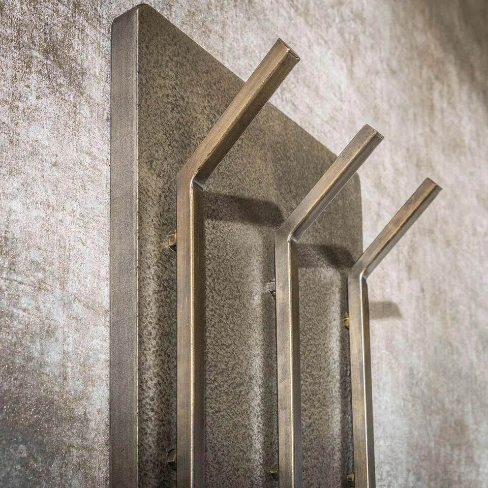 Fraaai - Nowi kapstok 2x3 haken hoog - brons antiek