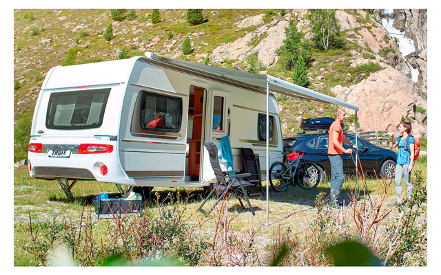 Thule Omnistor 6300 Dachmarkise mit Montagesatz für Ducato / Jumper / Boxer silber