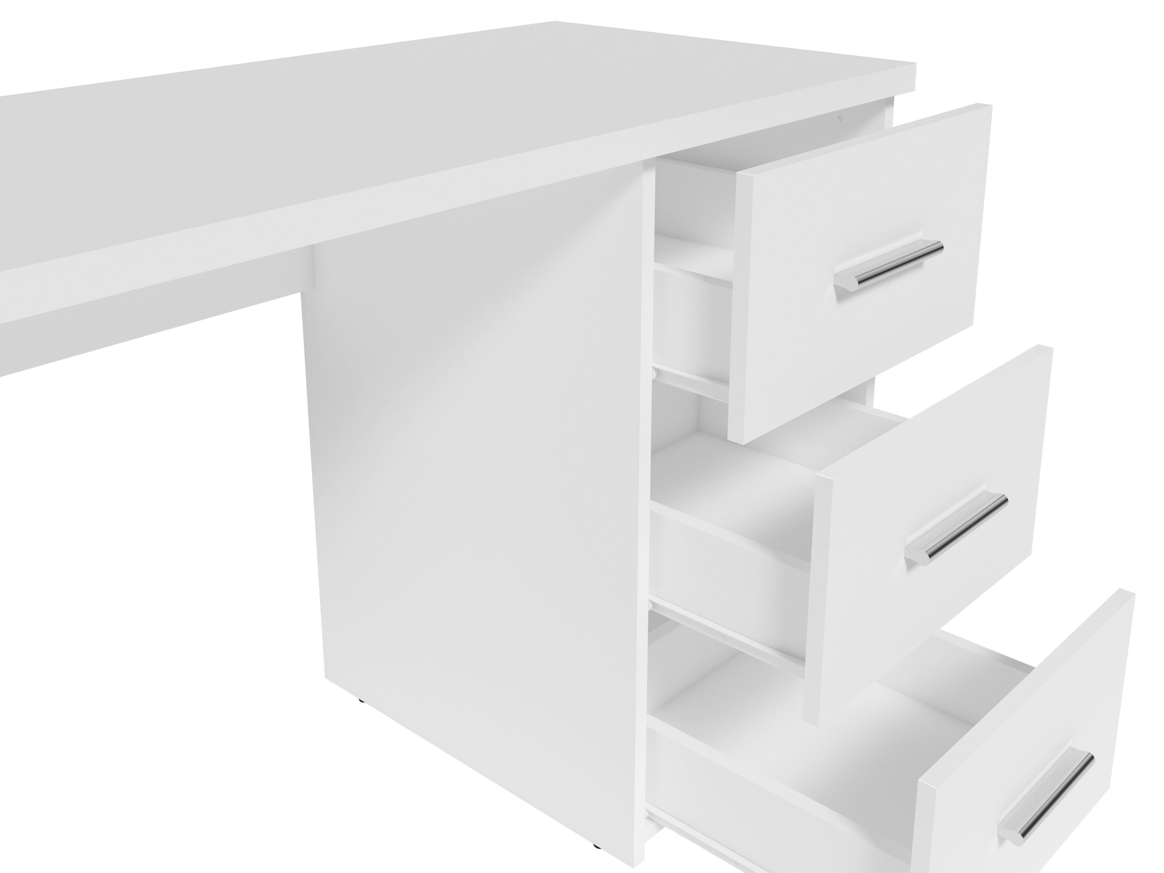Home affaire Schreibtisch »Zion« Computertisch mit 3 Schubladen, Breite 120 x 50 cm