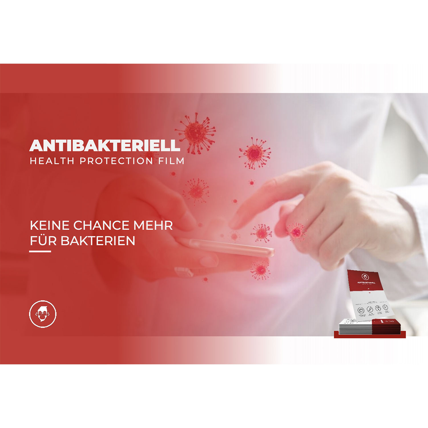 iPod Touch 5G Crystal Clear Panzerfolie Antibakteriell (Case Friendly)