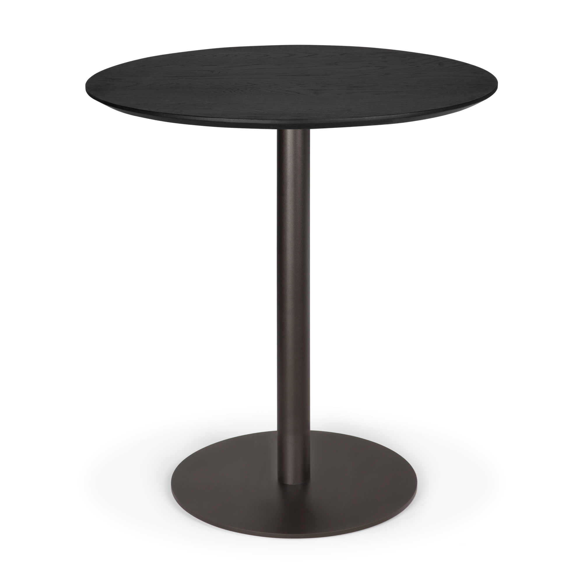 Ethnicraft - Blend eettafel rond - 70 cm - zwart eiken