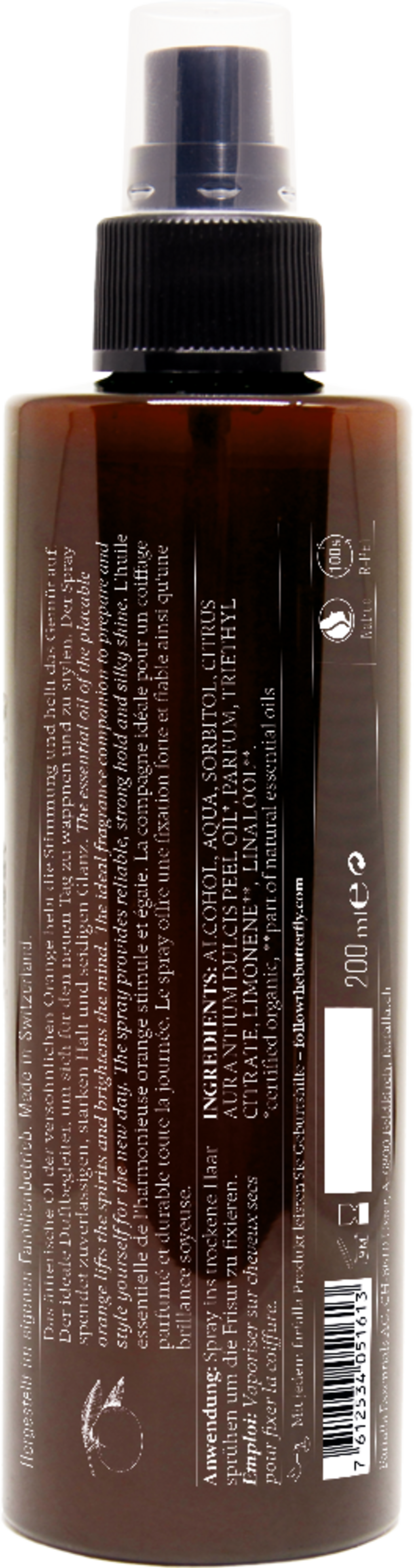 farfalla  Orange Styling Hairspray, 200 ml