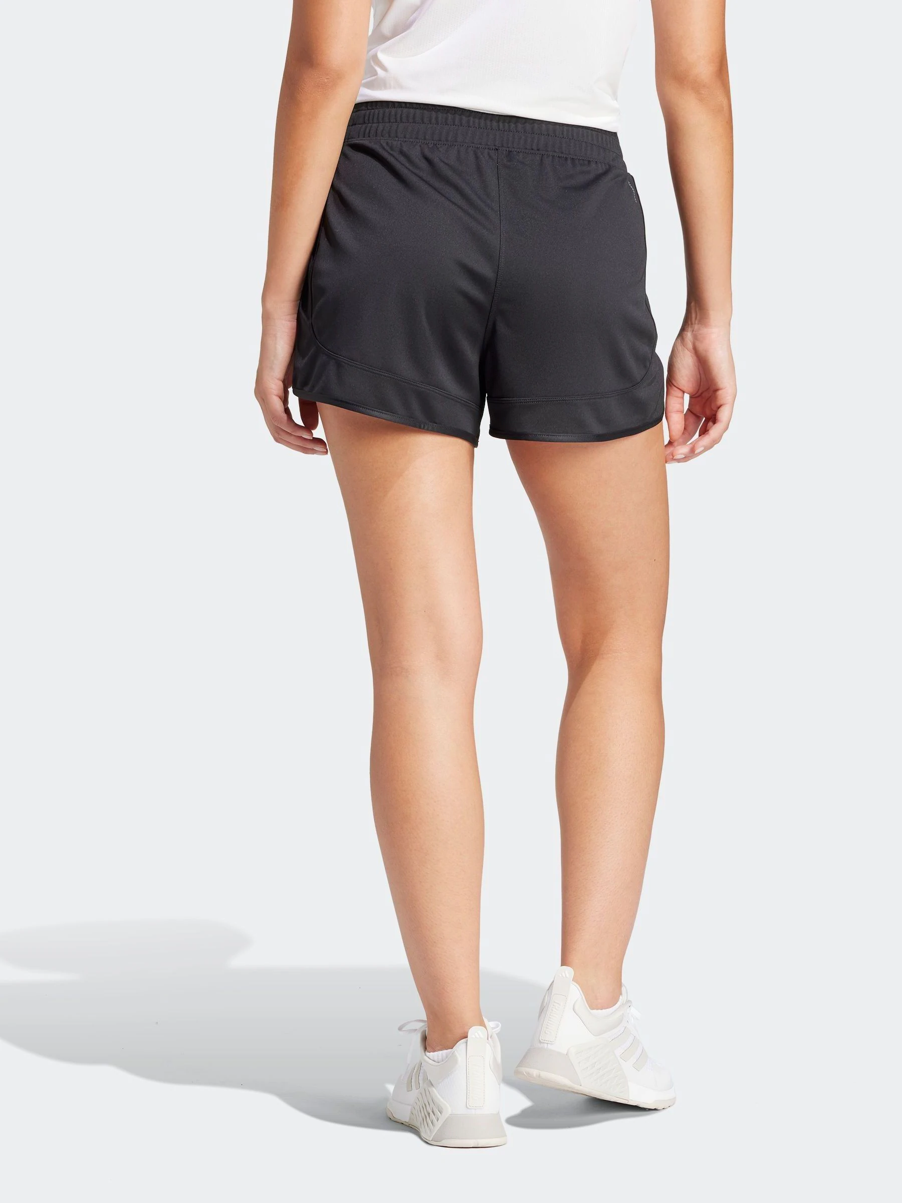 Zwart - adidas Pacer gebreide hoge trainingsshorts