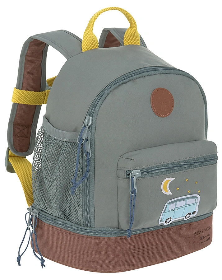 Kinderrucksack ADVENTURE BUS MINI (24,5x27x15,5) in olivgrau