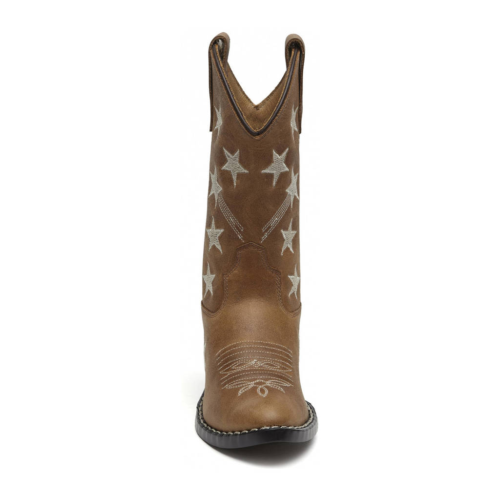 Bootstock leren cowboylaarzen bruin