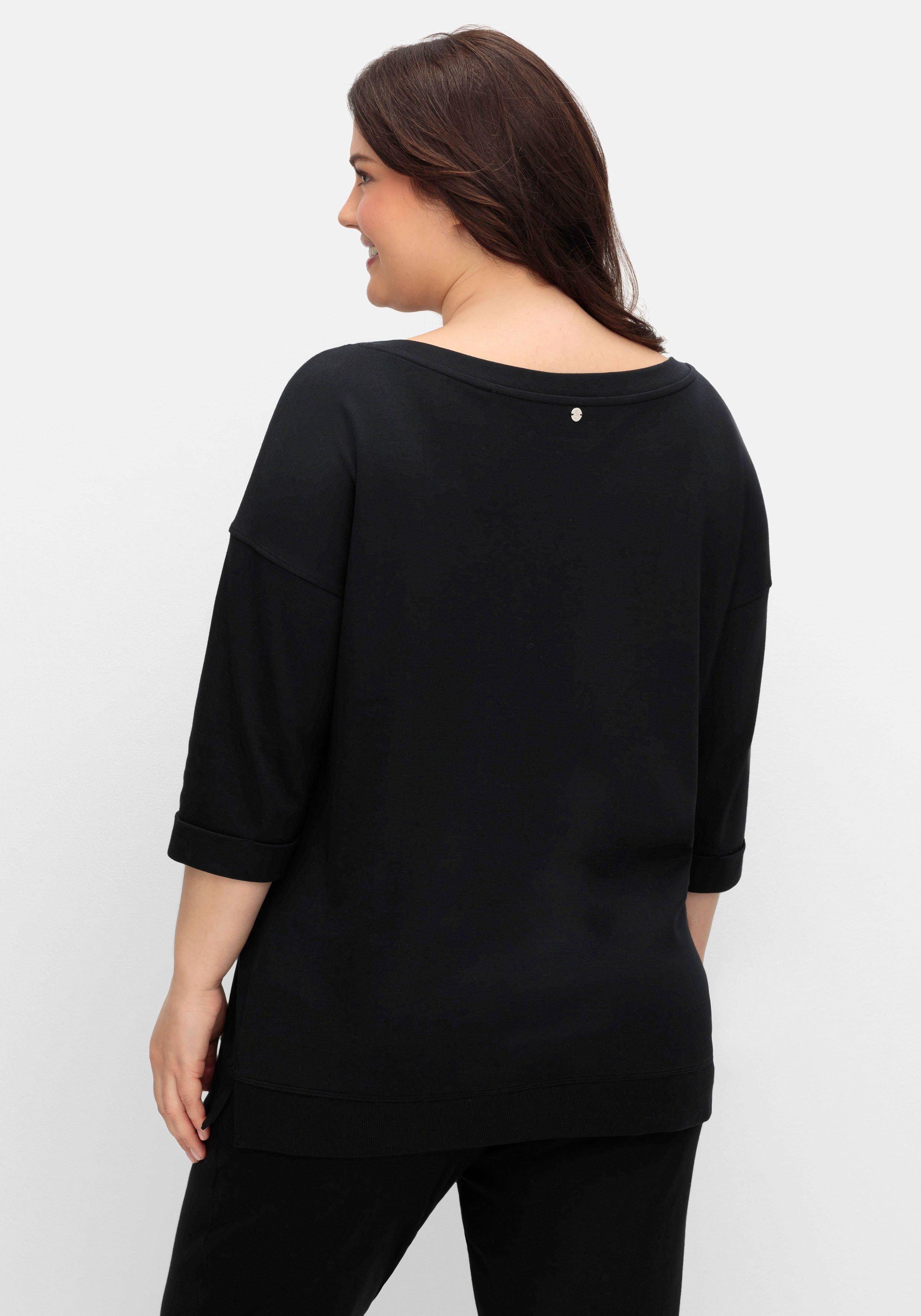 Oversized-Shirt mit Bindebändchen
