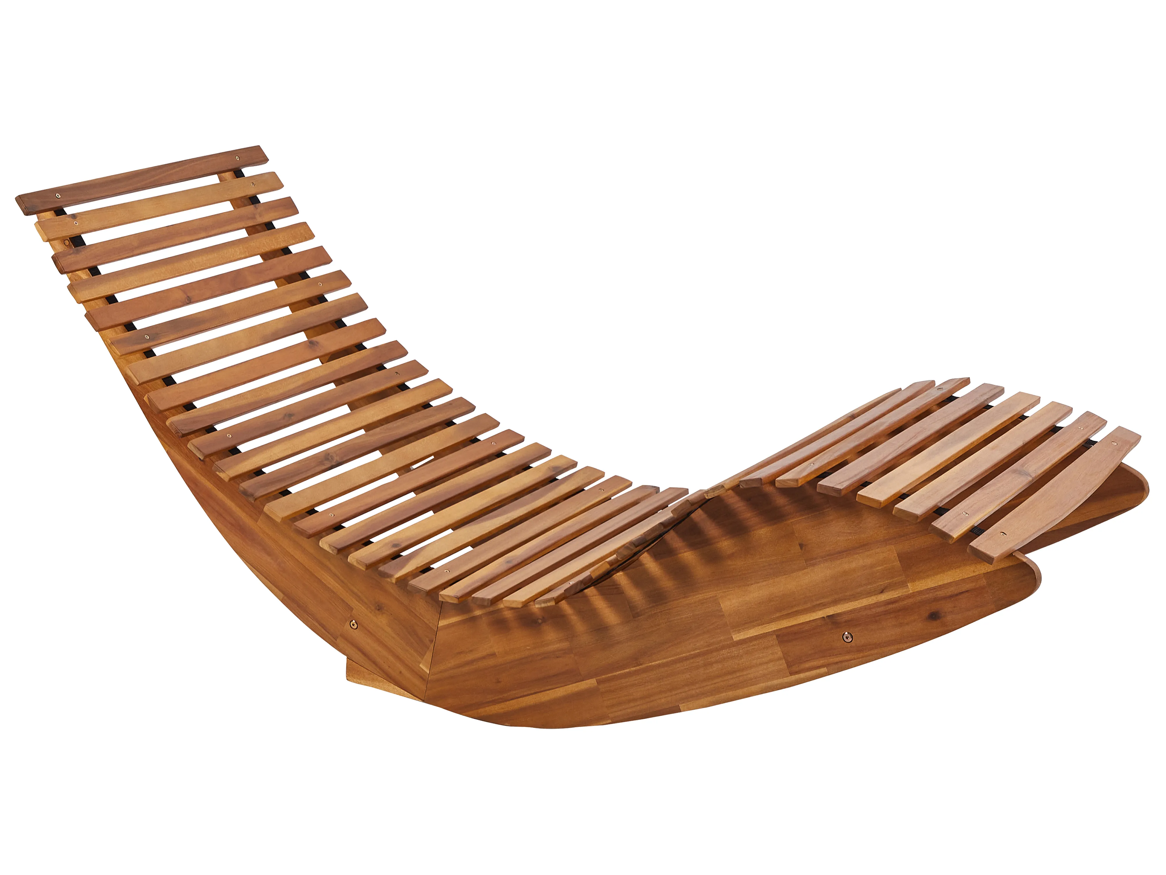 Ligstoel met kussen BRESCIA PREMIUM Acaciahout Rood
