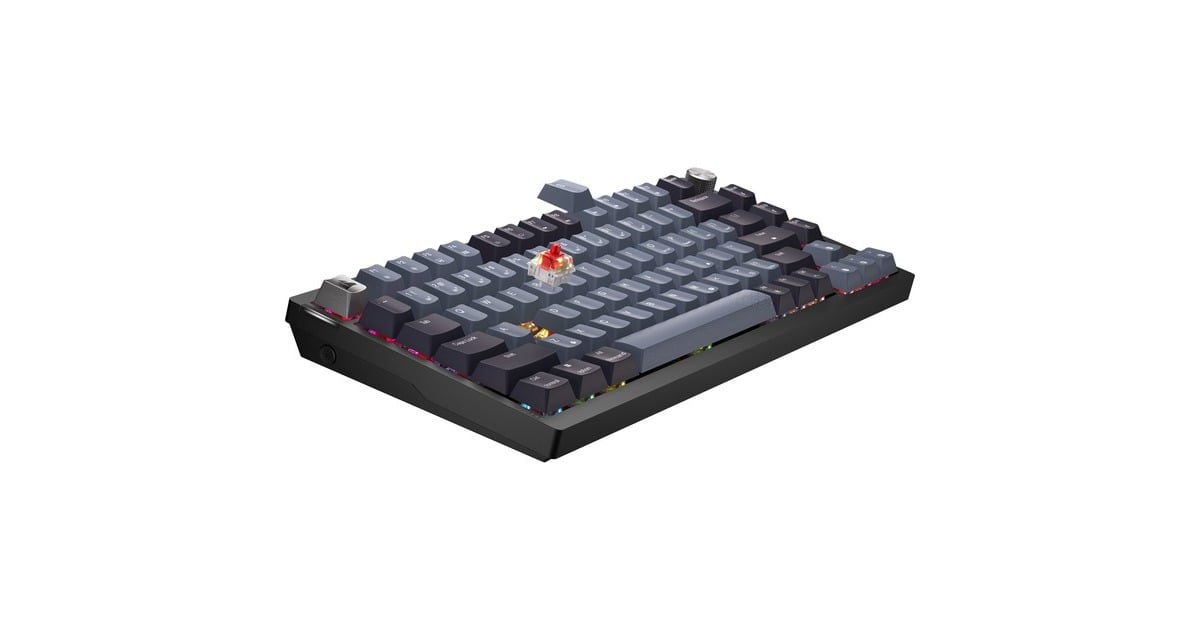CorsairK65 Plus Wireless, gaming toetsenbord  (Zwart/grijs, US lay-out, Corsair Red, RGB leds, 75%, PBT double-shot)