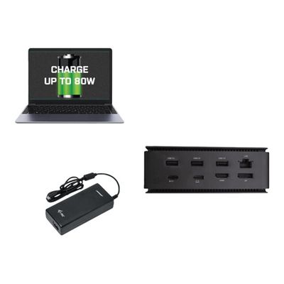 i-Tec - Station d'accueil - USB4 / Thunderbolt 4 - HDMI, DP - GigE - 112 Watt - Europe