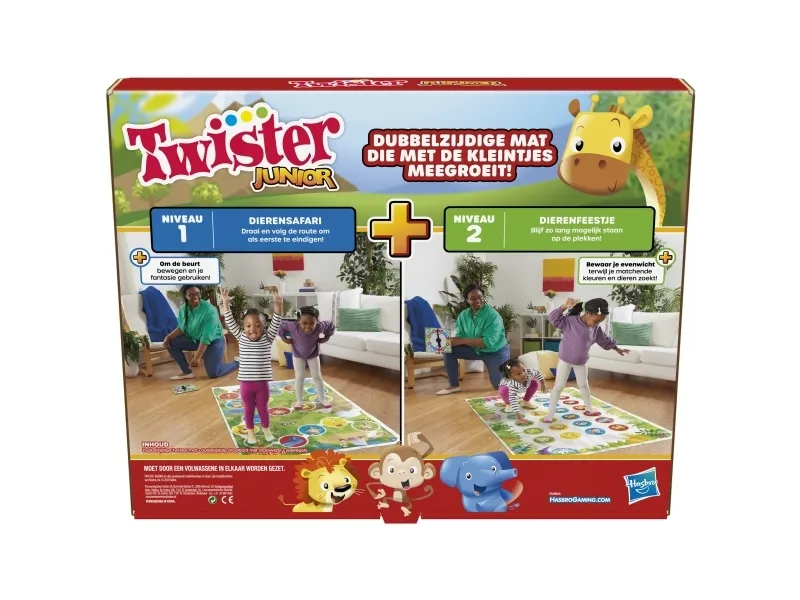 [OUTLET] - Hasbro Gaming Twister Junior, Twister spil, 3 År, 15 min.