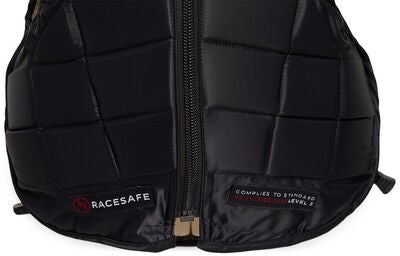Racesafe RS2010 Sikkerhetsvest Kort Rygg, Svart