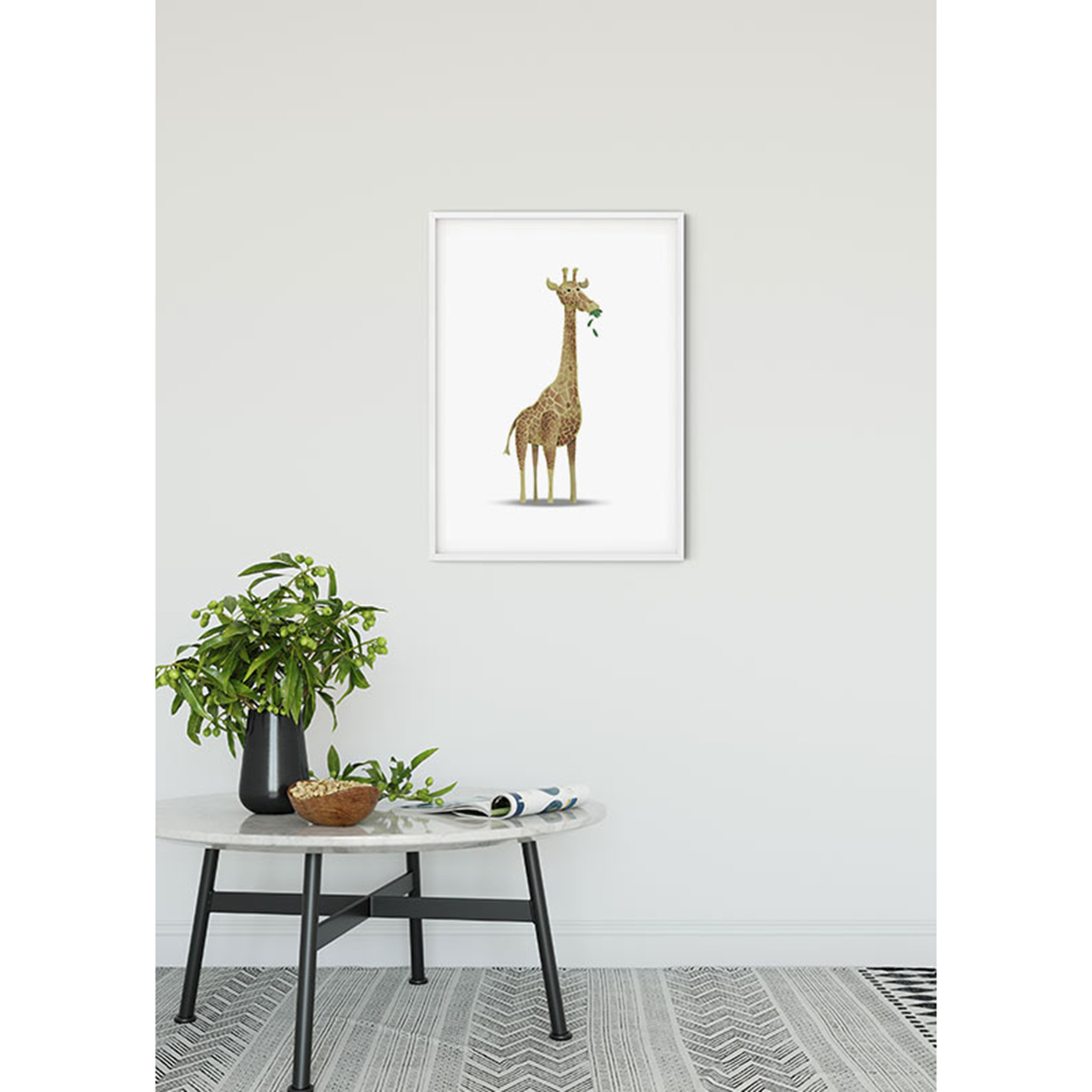 Wandbild CUTE ANIMAL GIRAFFE - 50x70 cm