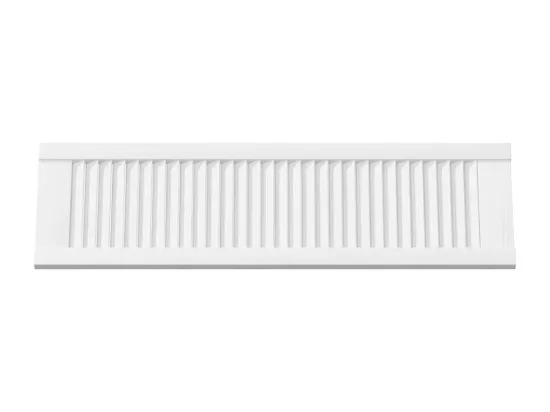 Portes d'armoire à persiennes 4 pcs blanc 99x29,5 cm
