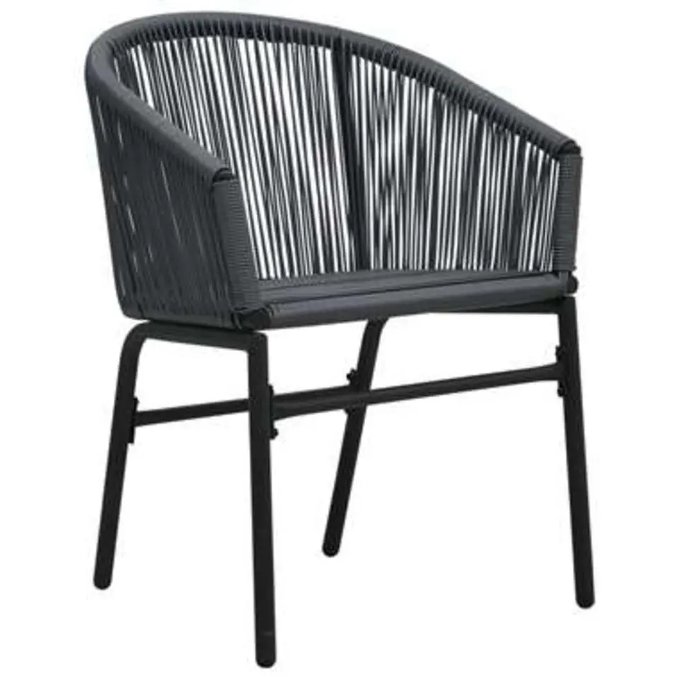 vidaXL - Tuinset - Grijs - Polyetheen