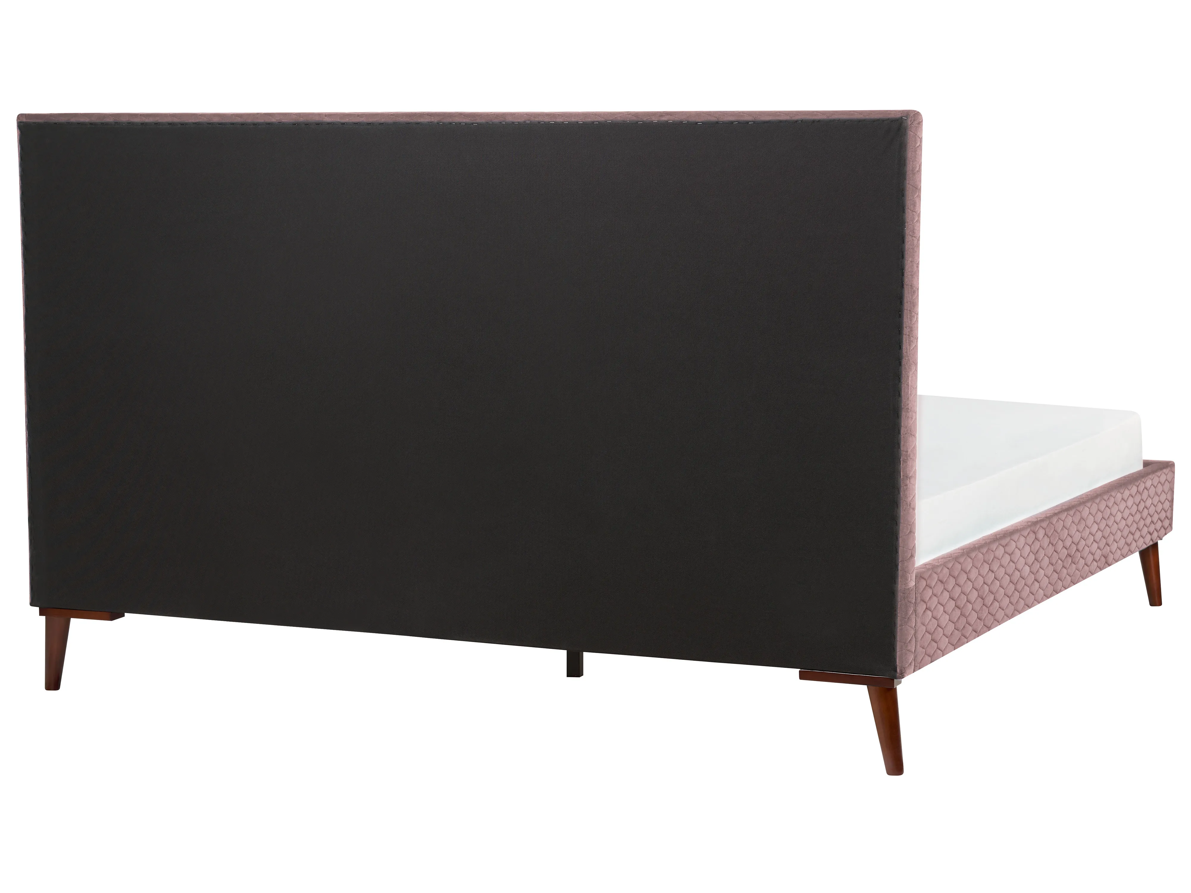 Bed Fluweel BAYONNE 180 x 200 cm Roze