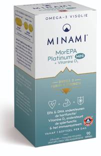 Minami MorEPA Mini Platinum   Vitamine D3 Softgels 90SG