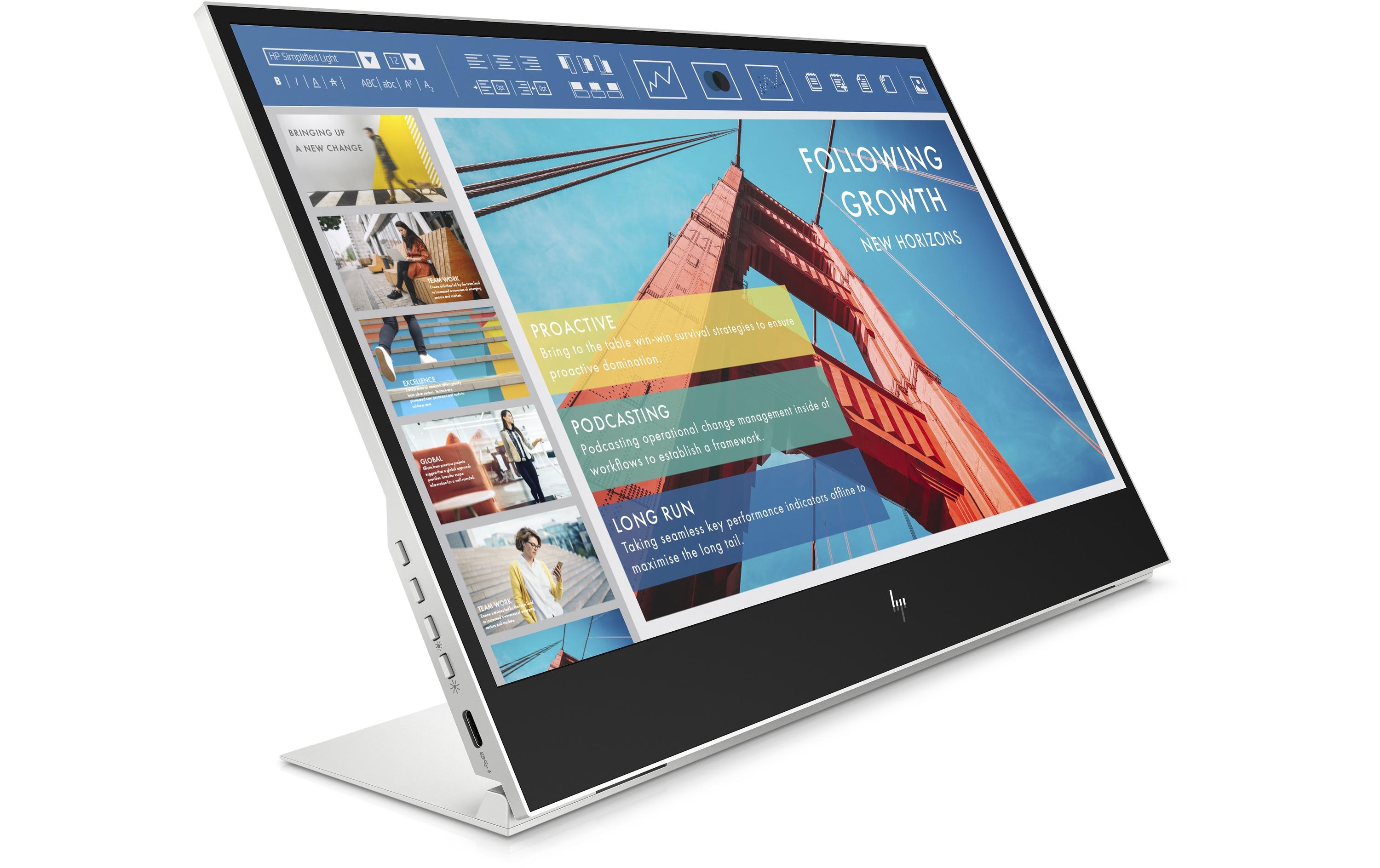 Portabler Monitor E14 G4<br>Transportabler 14-Zoll-Bildschirm im ultraleichten Design mit Full-HD-Auflösung und hoher Helligkeit ideal für unterwegs