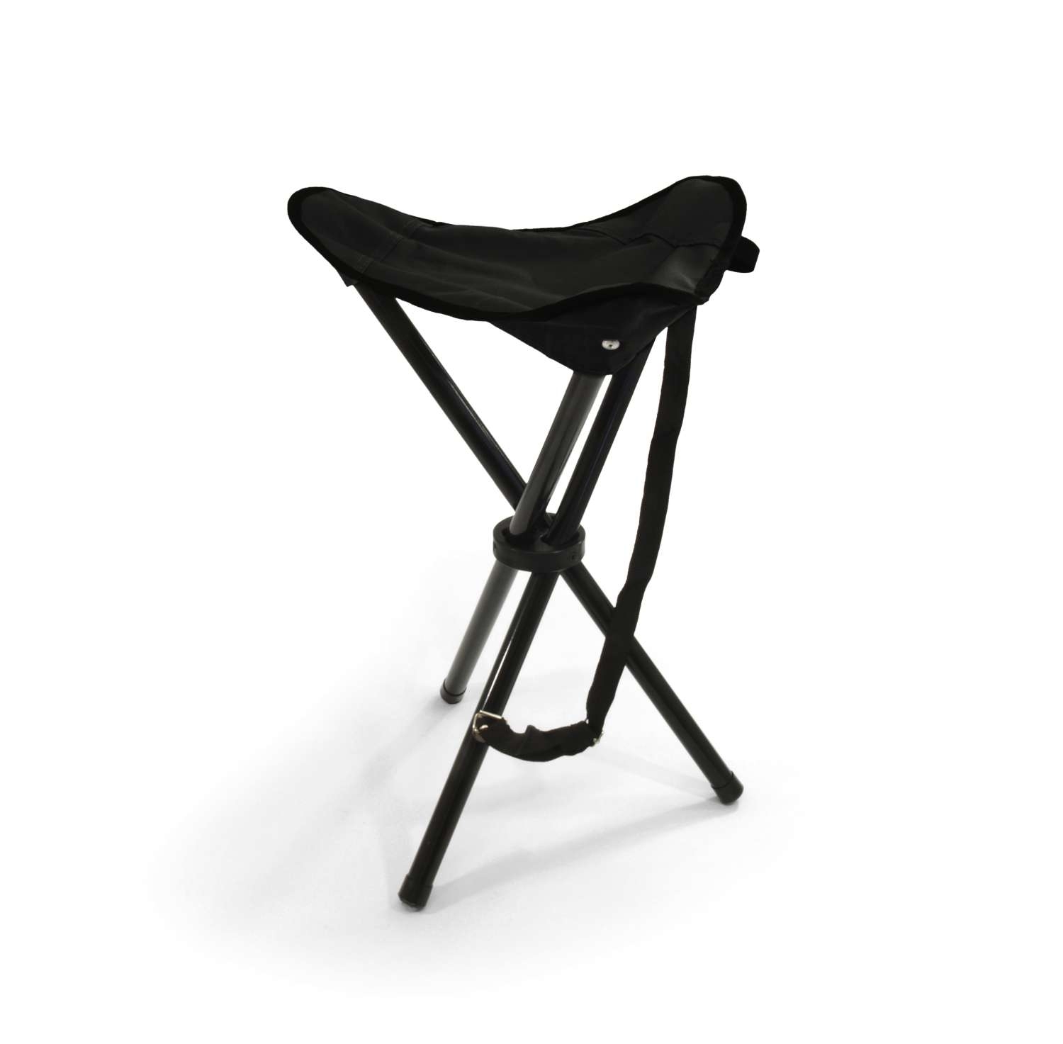 Basic Nature Dreibeinhocker Travelchair schwarz