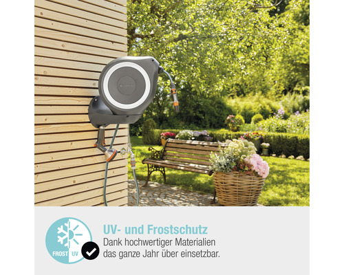GARDENA RollUp M wandslangbox inclusief 20 m slang, 180° draaibaar en RollControl-technologie