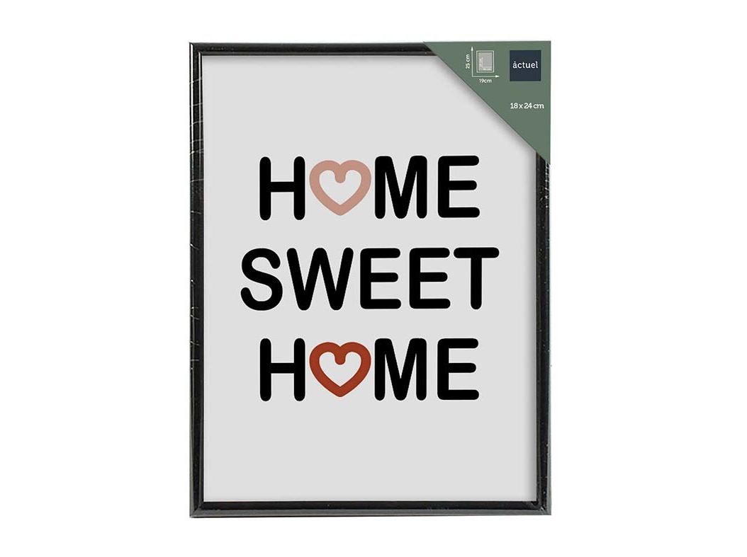 MOLDURA PVC ACTUEL PRETO 18X24CM