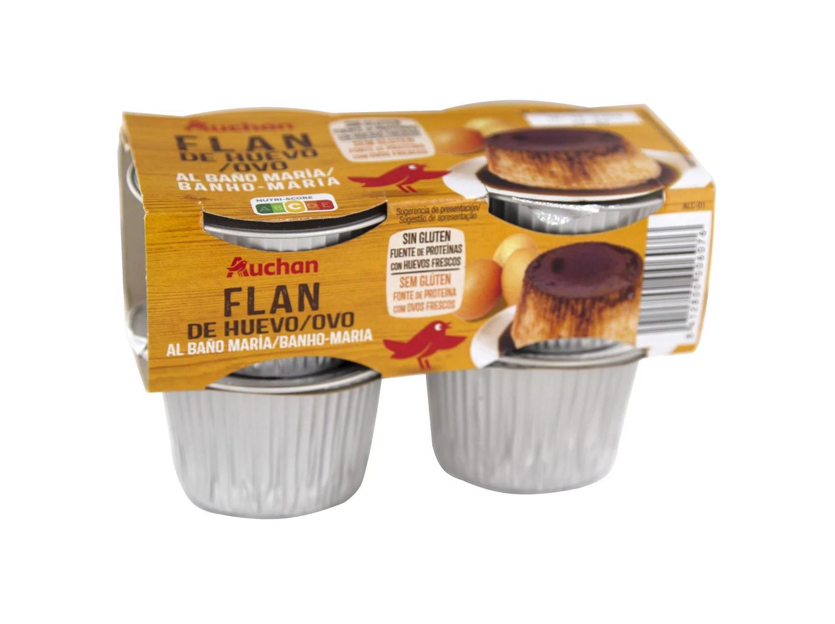 FLAN DE OVO AUCHAN 4X100G