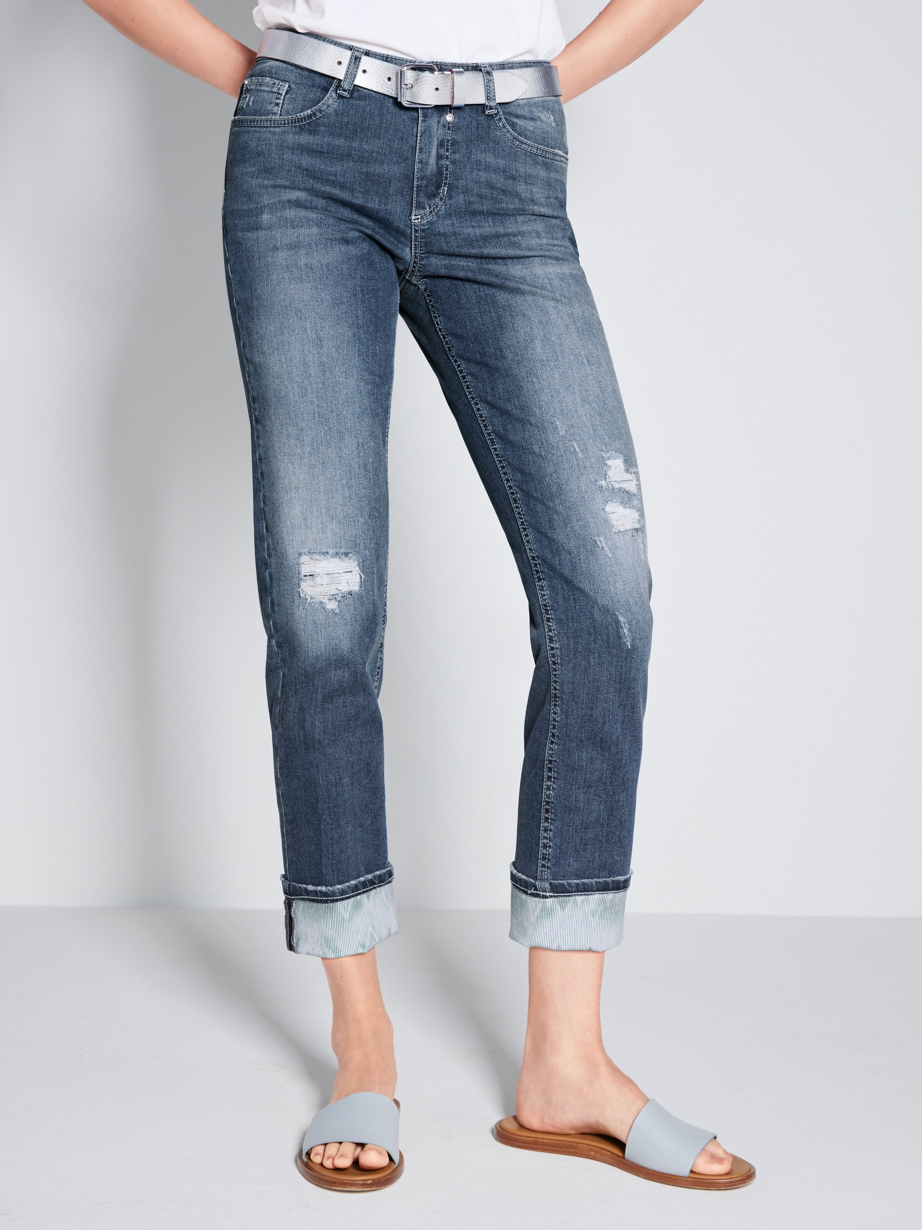 Knöchellange Loose Fit-Jeans Modell Grace