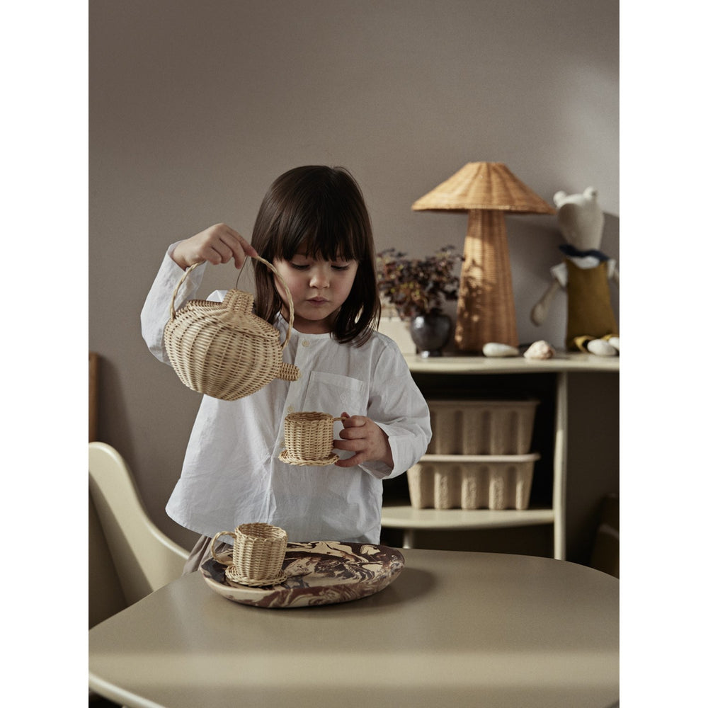 Køb Ferm Living Natural Rattan Tesæt
