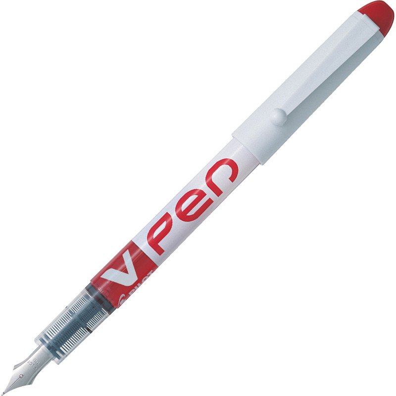 Stylo plume Pilot V-Pen écriture moyenne - Pochette de 6 couleurs classiques