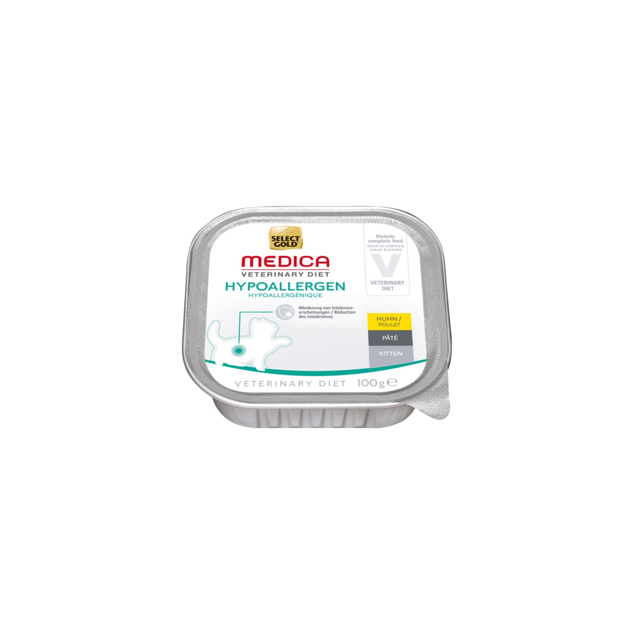 SELECT GOLD Medica KIT Hypoallergen Huhn 16x100g