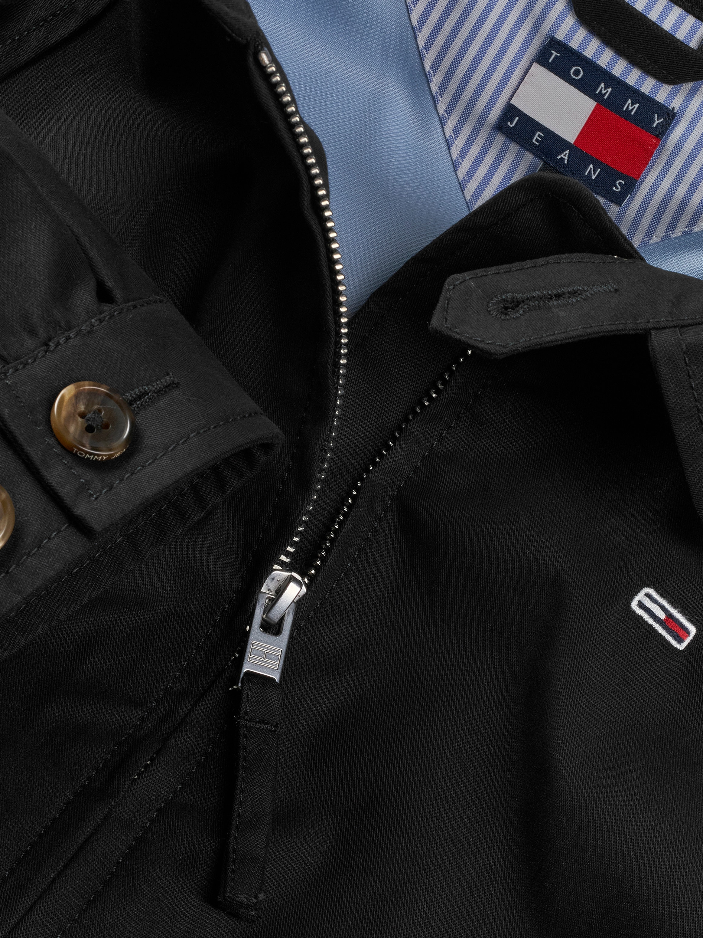Tommy Jeans Blouson »TJW COTTON JACKET EXT« mit kurzem Schnitt, mit Raglanärmeln
