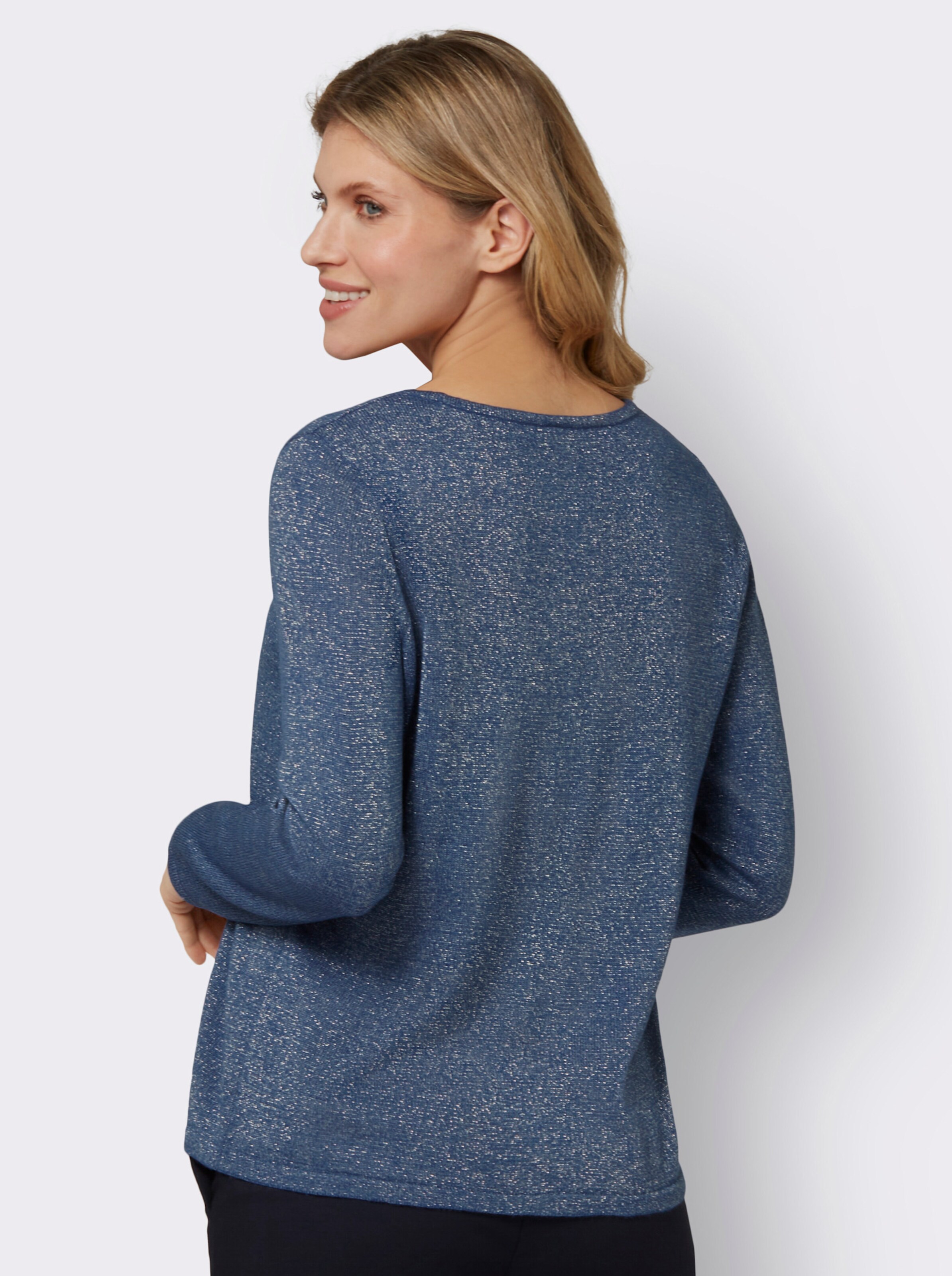 Pullover mit Glanzgarn