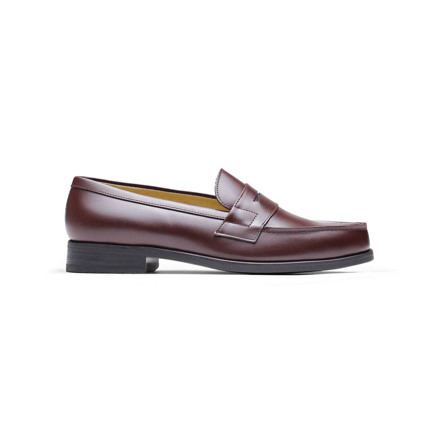 Maker-Mocassin en cuir bordeaux