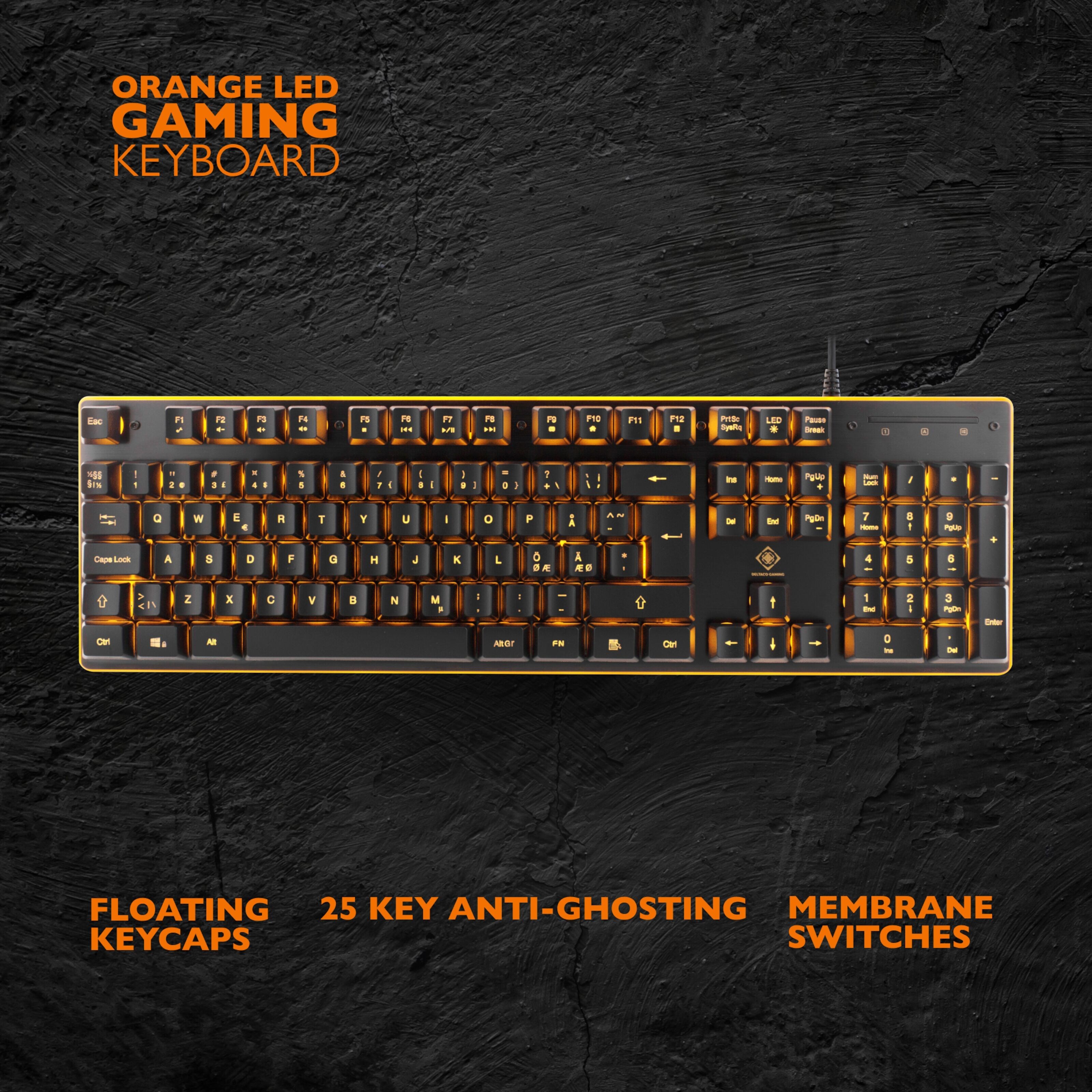 Deltaco DK210 Gamingtastatur