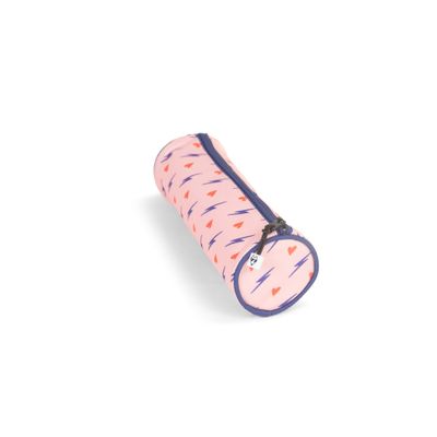 Trousse ronde Heart - 1 compartiment - rose - Pol Fox