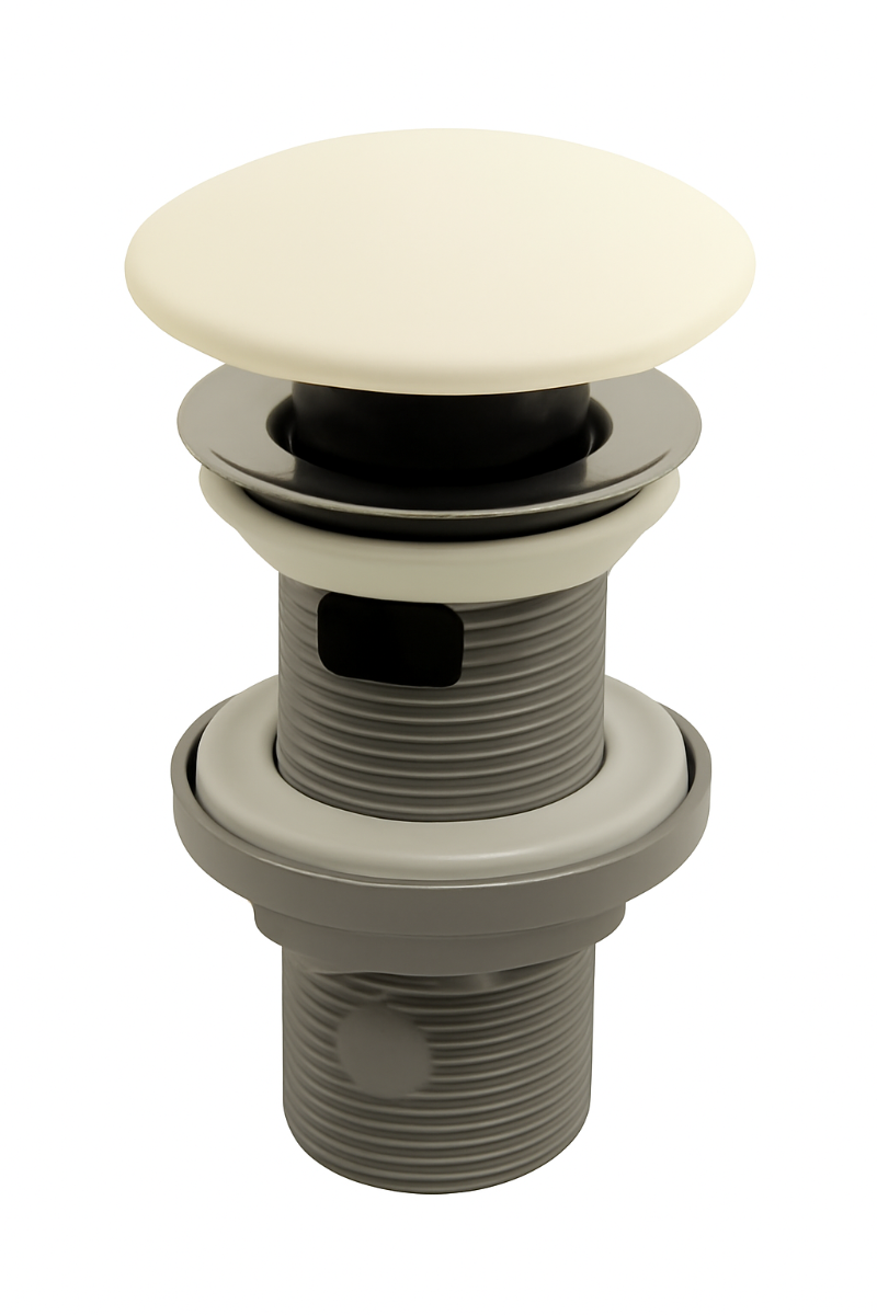 Isvea Universal keramische clickwaste met overloop mat ivoor