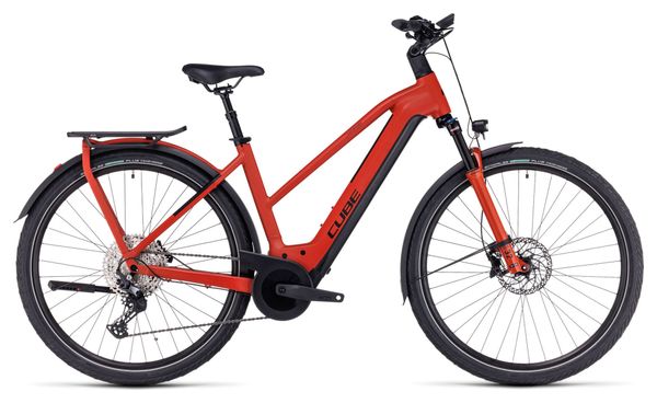 Vélo de Ville Électrique Cube Kathmandu Hybrid EXC 750 Trapeze Shimano Deore 12V 750 Wh 700 mm Rouge
