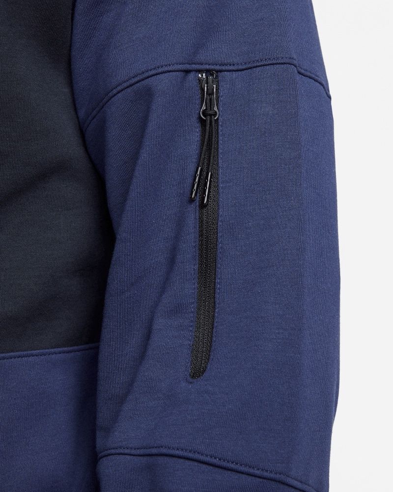 Sweat zippé à capuche Nike Sportswear Essential Bleu Marine & Noir pour homme