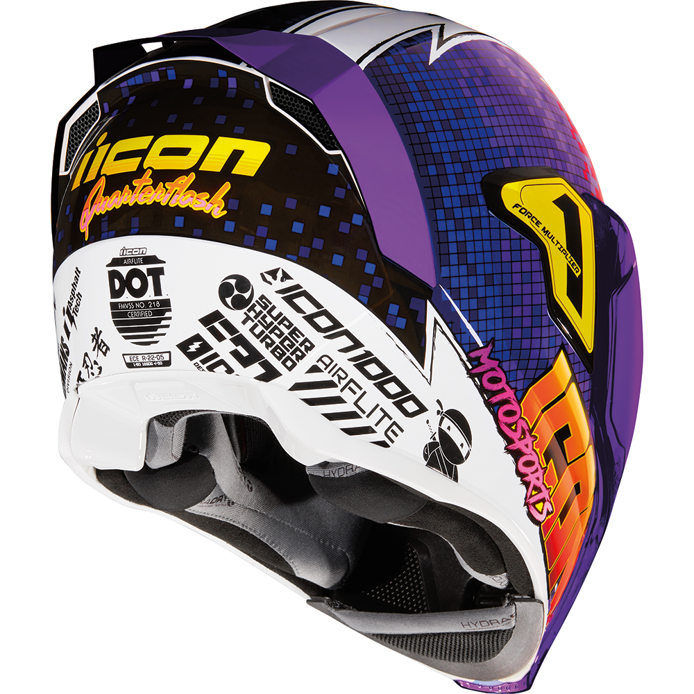 Icon - Casque Airflite Quarterflash™ Violet / Blanc / Rose