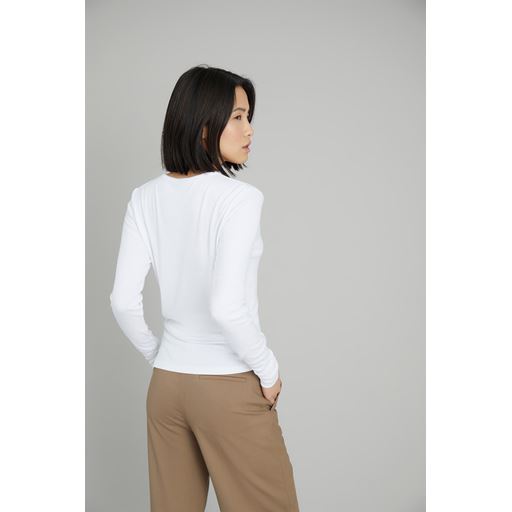 Munthe Cutest Langærmet T-shirt, Hvid, 40