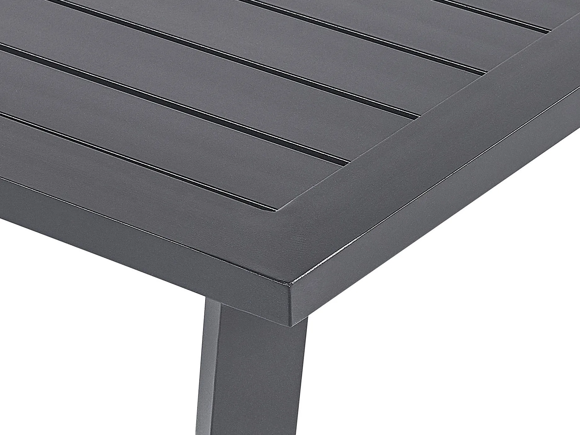 Loungeset met tafel 4-zits DELIA Metaal Grijs
