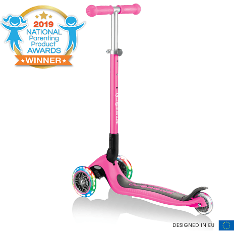 Primo foldbar 3-hjulet løbehjul - fuchsia