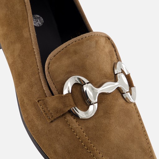 Linea Zeta Instappers taupe Suede
