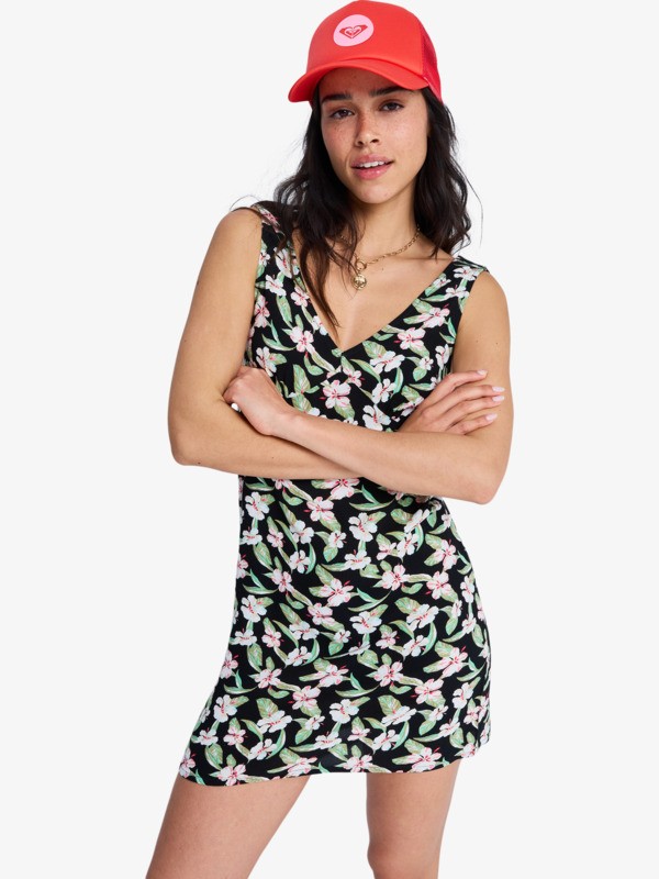 Free Spirits Mini Robe col en V Noir Femme