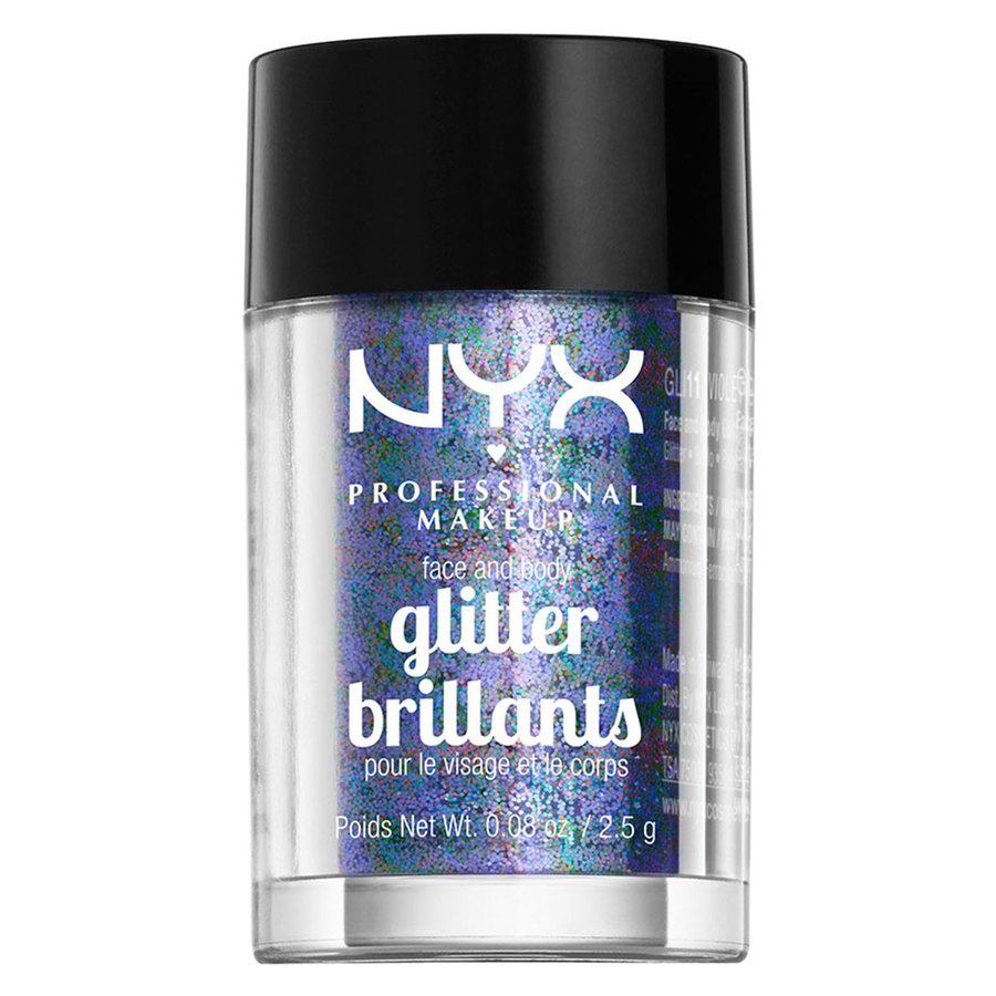 NYX Professional Makeup Face And Body Glitter Brilliants Violet 2,5g