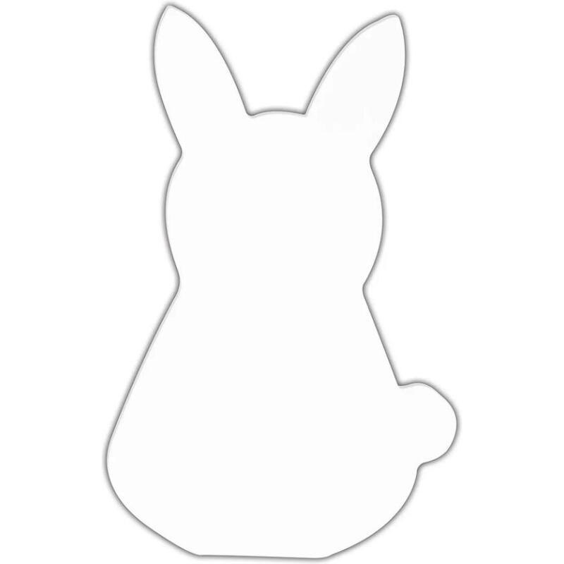 Symbole lapin 20.5cm - Blanc