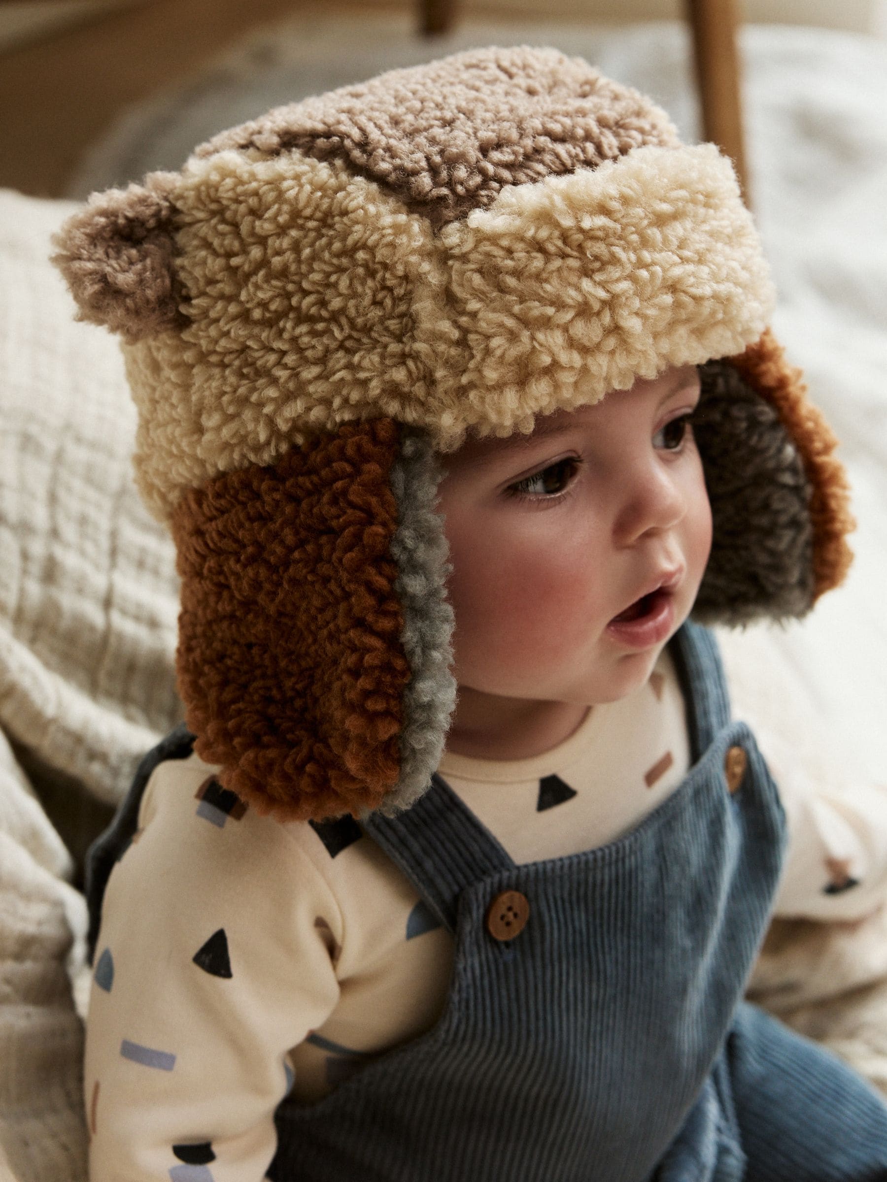 Blauw - Baby Borg Trapper Hat (0mths-2yrs)